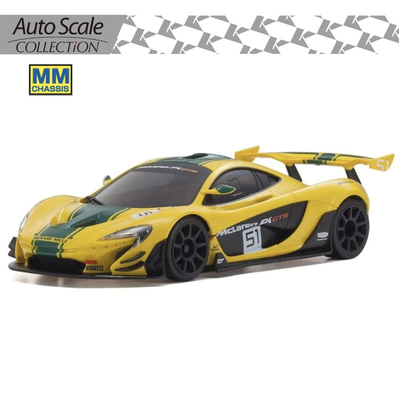 KYOSHO AUTOSCALE MINI-Z MCLAREN P1 GTR YELLOW/GREEN (W-MM) MZP260YG