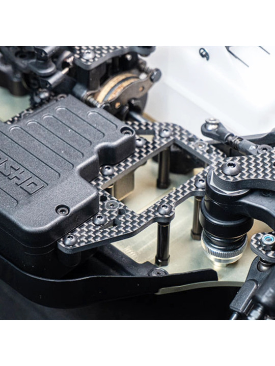 KOSWORK PLATINE CARBONE 3.0MM DE SERVO DE DIRECTION POUR INFERNO MP11 KOS04381-01