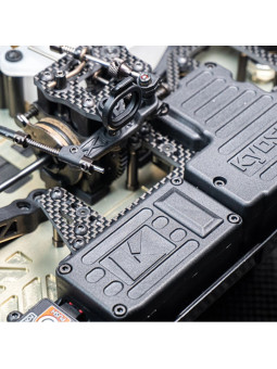 KOSWORK CARBON GRAPHITE 3.0MM THROTTLE SERVO PLATE FOR INFERNO MP11 KOS04381-03