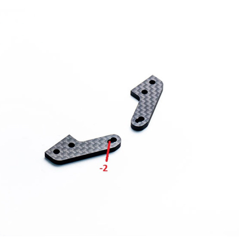 KOSWORK EQUERRES CARBONE 3.0MM DE PORTE-FUSEES AVANT POUR INFERNO MP11 (2) KOS04381-05