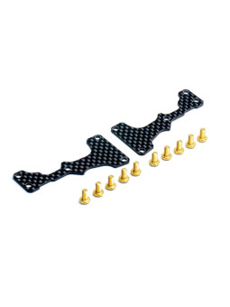 KOSWORK CARBON 1.5MM FRONT ARM STIFFENER SET FOR INFERNO MP11 KOS04381-11