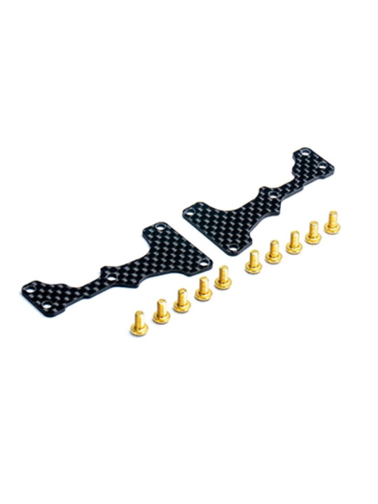 KOSWORK RENFORTS CARBONE 1.5MM DE TRIANGLES AVANT POUR INFERNO MP11 KOS04381-11