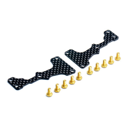 KOSWORK RENFORTS CARBONE 1.5MM DE TRIANGLES AVANT POUR INFERNO MP11 KOS04381-11
