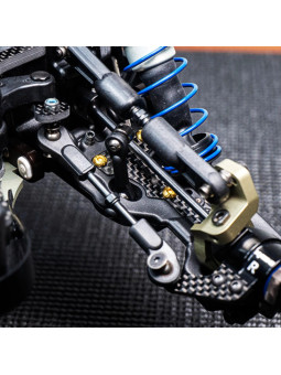 KOSWORK CARBON 1.5MM FRONT ARM STIFFENER SET FOR INFERNO MP11 KOS04381-11