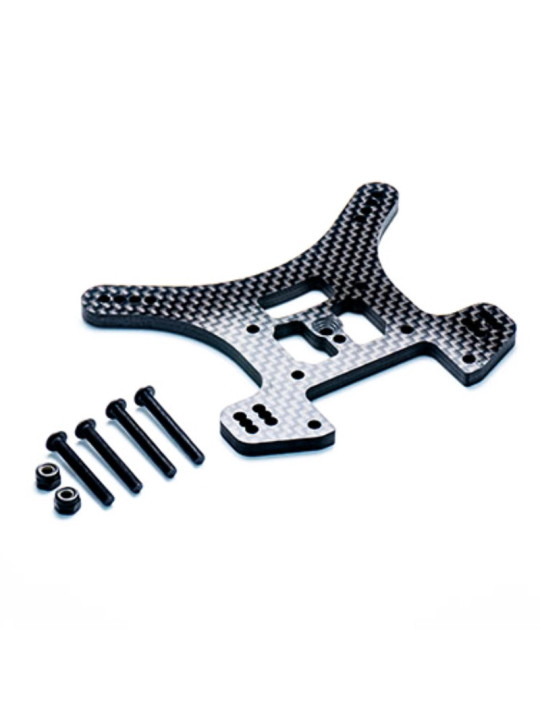 KOSWORK SUPPORT AMORTISSEUR ARRIÈRE CARBONE 4.0MM POUR INFERNO MP11 KOS04381-19