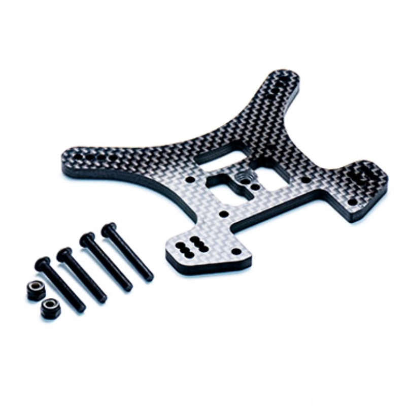 KOSWORK SUPPORT AMORTISSEUR ARRIÈRE CARBONE 4.0MM POUR INFERNO MP11 KOS04381-19