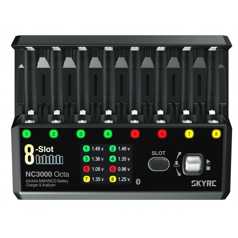 SKYRC NC3000 OCTA AA/AAA NiMH/NiCD BATTERY CHARGER & ANALYSER SK100228-01