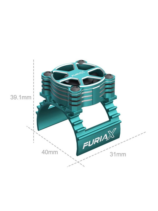SKYRC FURIAX COOLSINK PRO 1/10 MOTOR FAN KIT GREEN SK400038-A2