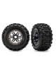 TRAXXAS MAXX 2.8 BLACK CHROME WHEELS & SLEDGEHAMMER TIRES (2) 8972-BLKCR