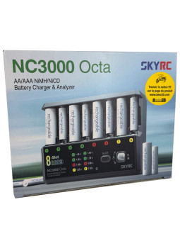 SKYRC NC3000 OCTA AA/AAA NiMH/NiCD BATTERY CHARGER & ANALYSER SK100228-01