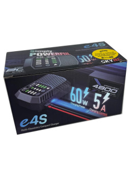 SKYRC CHARGEUR COMPACT e4S 60W POUR LiPo LiHV LiFe NiMH SK100229-01