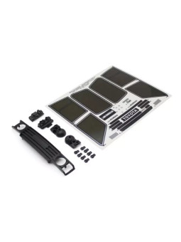 KYOSHO KC10 TOYOTA LAND-CRUISER 60 BODY TYPE 1 BLACK GRILLE SET CLB001-01BK