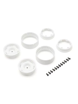 KYOSHO KC10 BEAD-LOCK 1.9 INCHES DISH WHITE WHEELS (2) CLH001WH