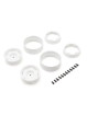 KYOSHO KC10 BEAD-LOCK 1.9 INCHES DISH WHITE WHEELS (2) CLH001WH