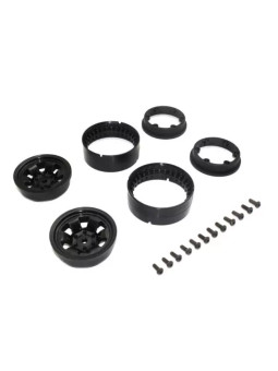 KYOSHO JANTES SPOKE BEAD-LOCK KC10 (2) NOIRES 1.9 INCHES CLH002BK