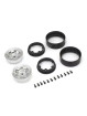 KYOSHO KC10 BEAD-LOCK 1.9 INCHES SPOKE CHROME WHEELS (2) CLH002SC