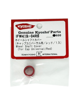 KYOSHO CAPOT D'AXE DE ROUE ROUGE POUR CVD INFERNO MP10-MP11 (1) IFW419-04RB