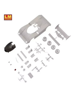 KYOSHO MINI-Z JAGUAR XJR-14 WHITE BODY SET + 2WD RIMS MZN239