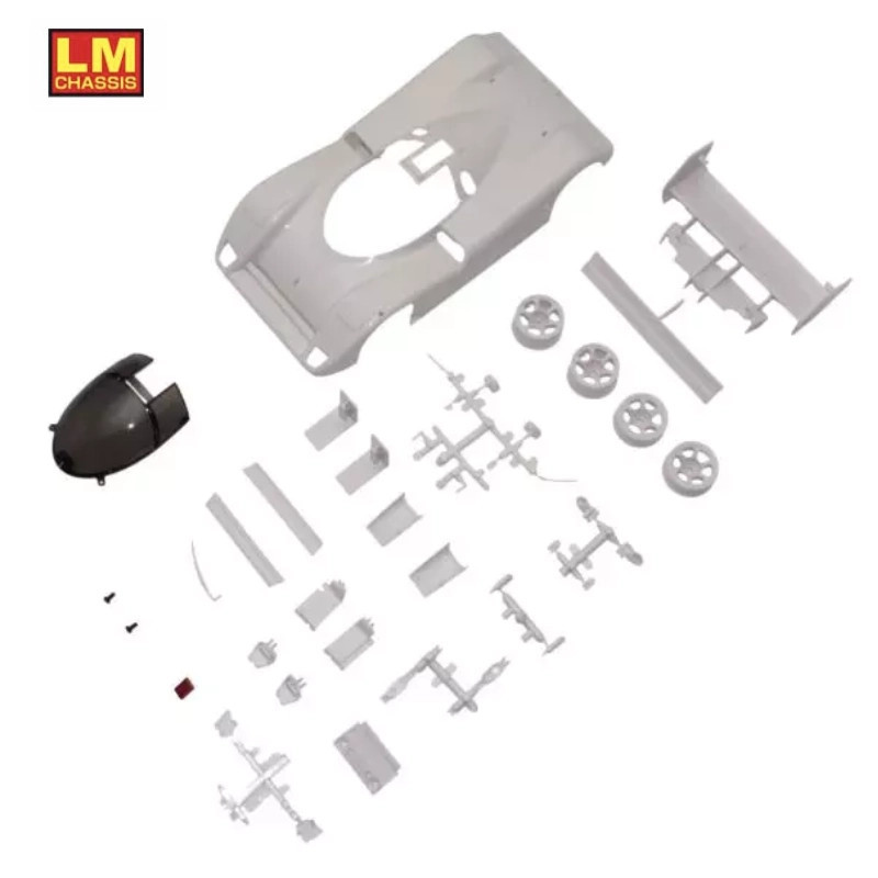 KYOSHO MINI-Z JAGUAR XJR-14 WHITE BODY SET + 2WD RIMS MZN239