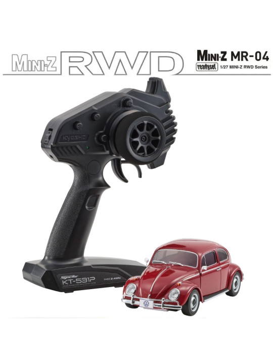 KYOSHO MINI-Z MR04 RWD VOLKSWAGEN BETTLE 1300 1966 RUBY RED (N-MM2/KT531P) 32374RR