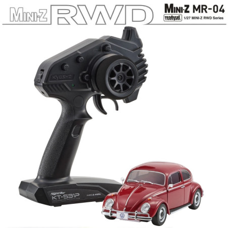 KYOSHO MINI-Z MR04 RWD VOLKSWAGEN BETTLE 1300 1966 RUBY RED (N-MM2/KT531P) 32374RR
