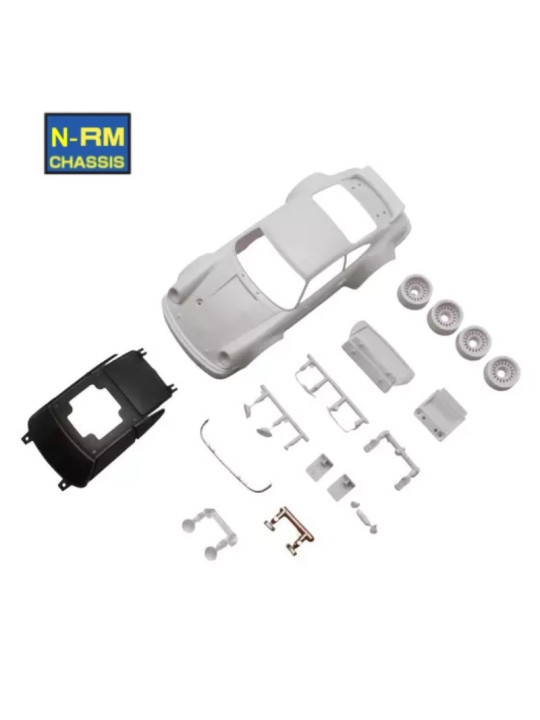 KYOSHO MINI-Z PORSCHE 934 RSR WHITE BODY SET + 2WD RIMS MZN238