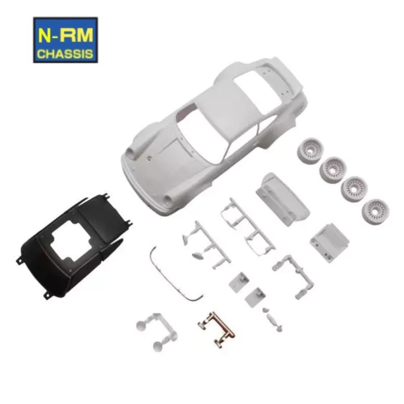 KYOSHO MINI-Z PORSCHE 934 RSR WHITE BODY SET + 2WD RIMS MZN238
