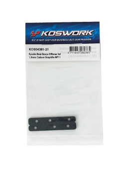 KOSWORK CARBON 1.5MM REAR BRACE STIFFENER FOR INFERNO MP11 KOS04381-21