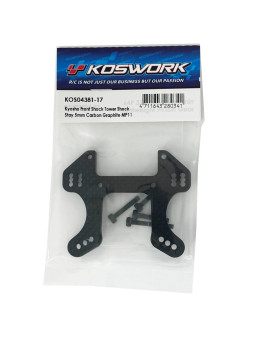 KOSWORK CARBON 5.0MM FRONT SHOCK TOWER FOR INFERNO MP11 KOS04381-17