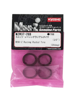 KYOSHO PNEUS MINI-Z RADIAL 20 SHORE (4) MZW37-20B