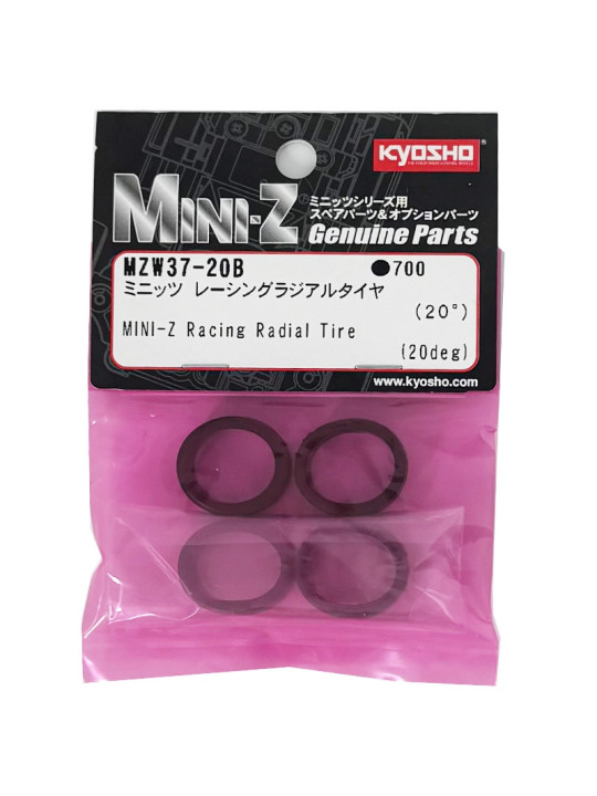 KYOSHO PNEUS MINI-Z RADIAL 20 SHORE (4) MZW37-20B