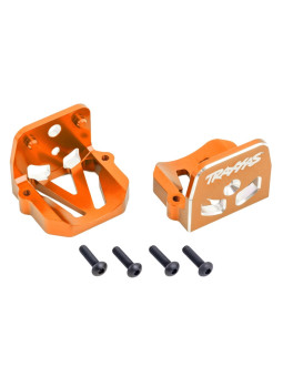 TRAXXAS SUPPORTS MOTEUR AVANT/ARRIERE ANODISES ORANGE – X-MAXX/XRT 7760-ORNG