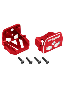 TRAXXAS SUPPORTS MOTEUR AVANT/ARRIERE ANODISES ROUGE – X-MAXX/XRT 7760-RED