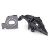 TRAXXAS COUVERCLE DE TRANSMISSION ET SUPPORT MOTEUR ALU GRIS 10769R