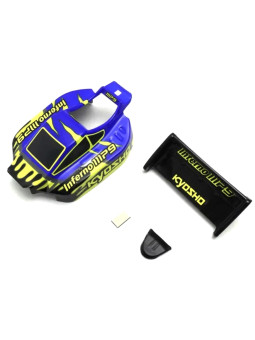 KYOSHO CARROSSERIE INFERNO MP9 MINI-Z BUGGY (BLEUE & JAUNE) MBB03BLY