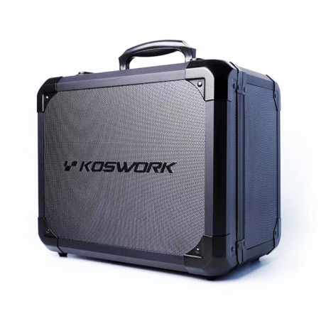 KOSWORK V2 MINI BLACK ALUMINIUM CASE FOR SANWA MT44-MT5 KOS32302-MT44