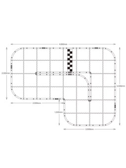 KYOSHO MINI-Z CARPET TRACK 50 BASIC SET (40PCS - 50X50) 87211
