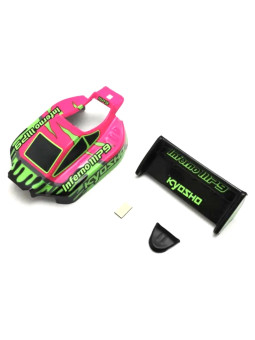 KYOSHO CARROSSERIE INFERNO MP9 MINI-Z BUGGY (ROSE & VERT) MBB03PGR