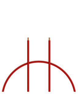 KAVAN CABLE SILICONE 2.5mm2 ROUGE 1 METRE KAV36.3038