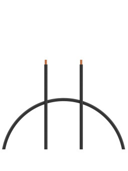 KAVAN CABLE SILICONE 2.5mm2 ROUGE 1 METRE NOIR KAV36.3038B