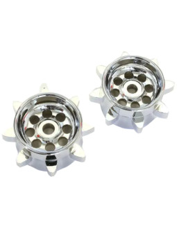 KYOSHO ROUES D'ENTRAINEMENT CHROMEES (2) KYOSHO BLIZZARD BL8MS