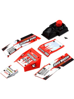 KYOSHO BODY PARTS SET SANDMASTER 1:10 EP - RED EZ005R