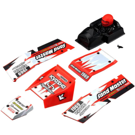 KYOSHO PIÈCES DE CARROSSERIE EZ SERIES SANDMASTER 1:10 EP – ROUGE EZ005R