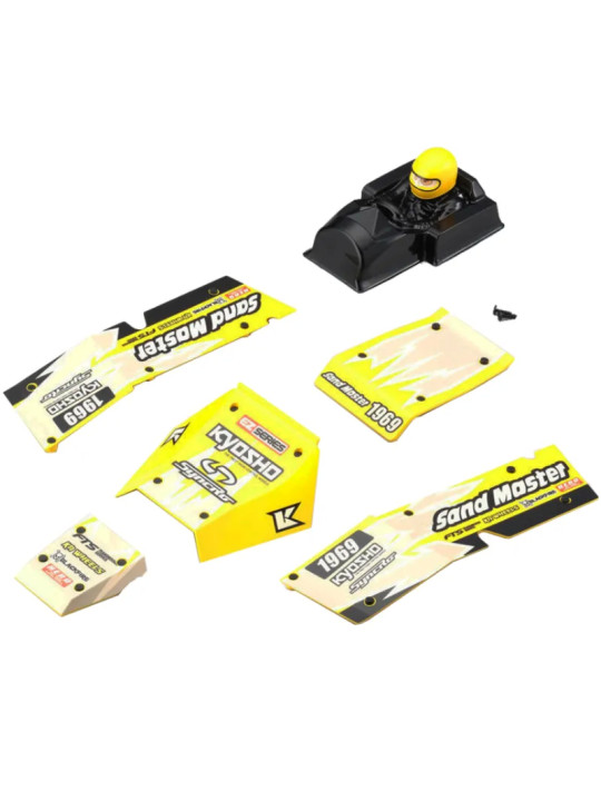 KYOSHO PIÈCES DE CARROSSERIE EZ SERIES SANDMASTER 1:10 EP – JAUNE EZ005Y
