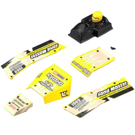 KYOSHO PIÈCES DE CARROSSERIE EZ SERIES SANDMASTER 1:10 EP – JAUNE EZ005Y