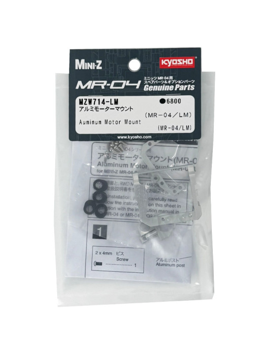 KYOSHO SUPPORT MOTEUR ALUMINIUM MINI-Z MR04-LM MZW714-LM