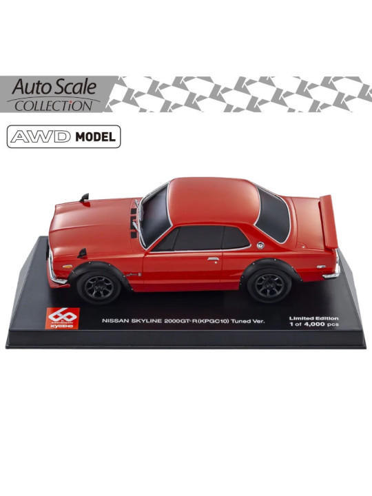 KYOSHO AUTOSCALE MINI-Z NISSAN SKYLINE 2000 GTR KPCG10 RED 60TH ANNIVERSARY (MA020) MZP466R60